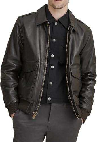 A2 Bomber Jackets Mens - WW2 Air Force Military Pilot Flight